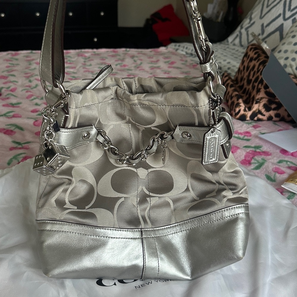 Coach Silver Bag